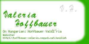 valeria hoffbauer business card
